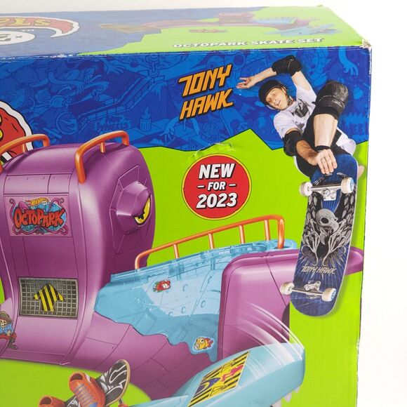 Hot Wheels 2023 Tony Hawk Octopark‎ Skate Set Playset Fingerboard & Shoes NEW - Picture 7 of 16